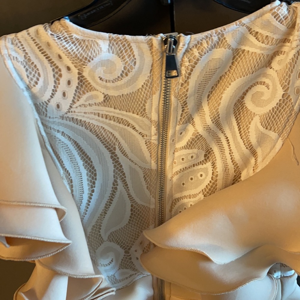 Nude pretty little thing ruffle dress - Picture 5 of 6